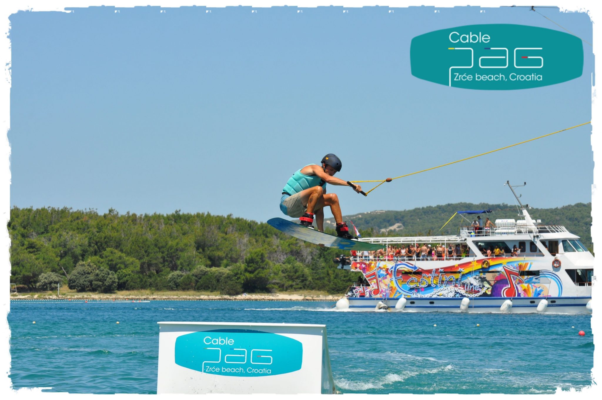 SLIKE CABLE PAG 3 WAKEBOARD SLOVENIJA CABLEWAKE CROATIA SKI LIFT PAG